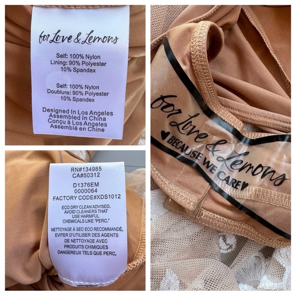 For Love & Lemons Temecula Maxi Dress Small Cottagecore Romantic Fairy Feminine - Picture 17 of 17